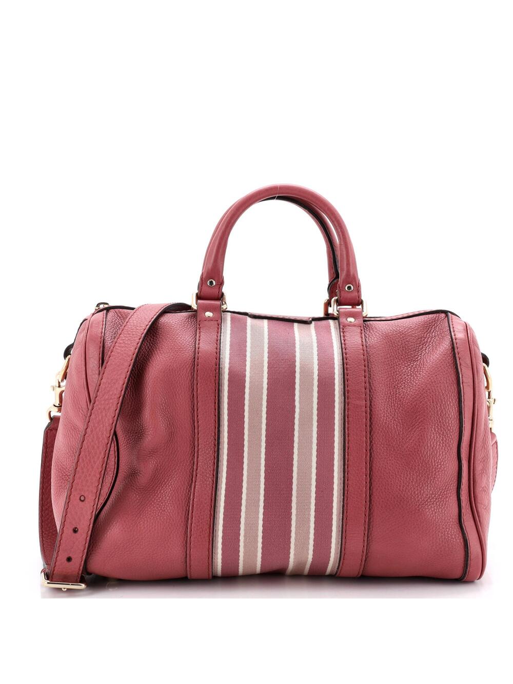Gucci Vintage Web Boston Bag Leather #285847G11B